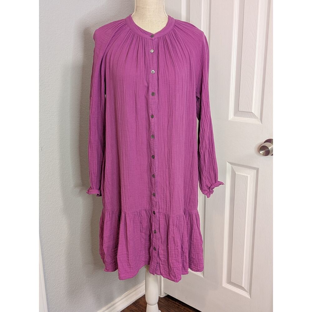 Womens Xirena Rainey Gauzy Knee Length Dress Bramble Berry Size Small **No Belt*